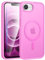 FNTCASE for iPhone 16e Phone Case: iPhone 16E 2025 Magnetic Matte Military Grade Drop Protection Phone Cover | Slim Anti-Slip Durable Shockproof Cases Pink