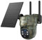 GNCC 4G LTE Fototrappola con Sim 2K Telecamera con Sim 4G da Esterno Senza Fili con Pannello Solare, Visione Notturna a Colori/Infrarossi, 360° PTZ, IP66, PIR, Caccia e il Monitoraggio a Distanza