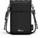 SIMTOP Handytasche zum Umhängen,RFID-Schutz,wasserabweisend，Crossbody Umhängetaschen für Damen，Handy Tasche Damen Umhänge mit verstellbarem Gurt，Ideal für Outdoor Reisen，Schwarz