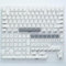 FKRTQIYN KBDiy PBT Sushi Keycap KOA Profile Compatible With ISO 7u White 138 Caps Compatible with GMK67 Mechanical Keyboards(MAC Style-RU)