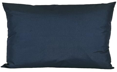 JACK 40x60cm Outdoor Lounge Kissen Dekokissen inkl. XXL-Füllung Wasserabweisend Sitzkissen Garten Stuhl Lotus Effekt, Farbe:Marine