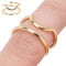 Sonew Index Finger Nail Ring, Vintage Metal Nail Cap Cover Ring, Fingernail Nail Art Charm for Women Girls (3046 gold)