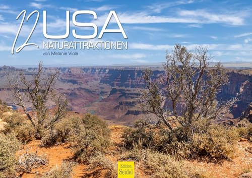Edition Seidel Premium Kalender 12 USA Naturattraktionen 2026 Format DIN A3 Wandkalender USA Nationalparks New York Chicago Miami San Francisco Boston Metropole Skyline Melanie Viola