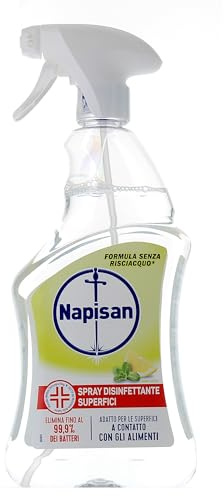 Napisan Spray disinfettante per superfici con profumo di limone, 740 ml