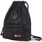 Wasserdichte Kordelzug-Tasche, Sporttasche / Rucksack / Reisetasche, schwarz