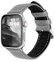 Fullmosa LC-Jan Cuero Correa, Correa de Apple Watch Series 8/76/5/4/3/2/1/Se/Se2/Ultra, Correas Apple Watch 38mm/40mm/41mm/42mm/44mm/45mm/49mm, Gris 42mm/44mm/45mm/49mm