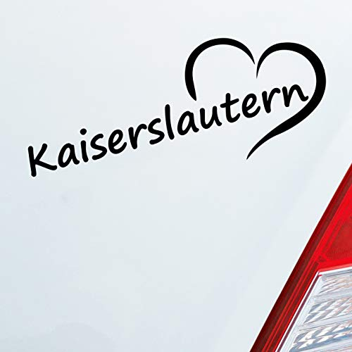 Hellweg Druckerei Auto Aufkleber Kaiserslautern Herz Stadt City Liebe Love 20x8 cm