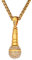 U7 Aesthetic Necklace Music Note Pendant Charm Y2K Hip Hop Rock Jewellery Microphone Punk Necklaces For Men Women
