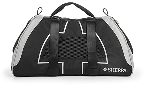 Sherpa Forma Frame Transportbox für Haustiere, Crash-getestet, von Fluggesellschaften zugelassen und garantiert an Bord, Schwarz, Größe M