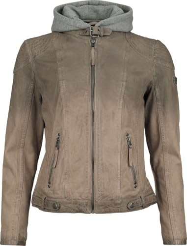 Mauritius Cascha LAMOV Frauen Lederjacke rot Basics