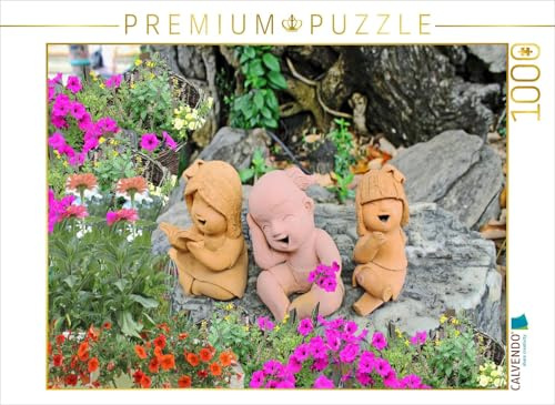 CALVENDO Puzzle Die lustigen Puppen im Garten | 1000 Teile Lege-Größe 64 x 48 cm Foto-Puzzle für glückliche Stunden