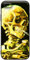 Berkin Arts Kompatible iPhone SE (2020/2022) Hülle/iPhone 8 Hülle/iPhone 7 Hülle Silikon Cover mit Displayschutzfolie Postimpressionismus (Vincent Van Gogh-Totenkopf mit Zigarette)