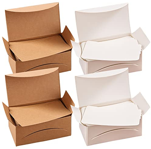 400 Stücke Blanko Papier Karten, Leere Kraftpapier Visitenkarten Nachricht Karten DIY Nachricht Tags Kraft Grußkarte Lernkarte Memory Wort Karten (200 Weiß + 200 Braune)