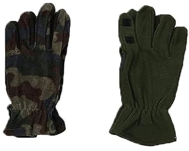 fratelliditalia.org Fleece-Handschuhe für Jagd, Schnee, Winter, technische Handschuhe, Camouflage, Grün