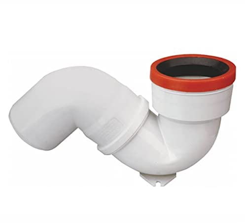 PVC-S-Siphon Geruchsverschluss Abflussbogen DN 110 für Hock-WC Alaturka