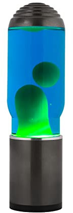 I-TOTAL - Lampe à Lave Magma & Glitter (liquide bleu/cire verte)