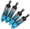Aluminiumlegierung RC Auto Vorne Hinten Stoßdämpfer Dämpfer RC Stoßdämpfer Set Passend für 1:10 RC Auto(Blau)