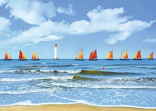 Inkognito Postkarte | Anlass: ''Kunst'', Motiv: Segeln ''Volutes and Swirls'' | Künstler: Soizick Meister | Art-Nr.: 7284 | vom Berliner Verlag