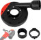 DRBIT Angle Grinder Dust Shroud, Professional Surface Grinding Dust Shroud, Durable Model 100/125, Premium Angle Grinder Attachment, Black