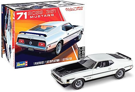 Revell 14512 1971 Ford Mustnag Boss 351 1:25 Scale 129-Piece Skill Level 4 Model Car Building Kit