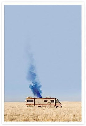 MAHWER Leinwandposter Breaking Bad für Wohnmobile, Schlafzimmer, Dekoration, Sport, Landschaft, Büro, Raumdekoration, Geschenk, ungerahmt, 30 x 45 cm