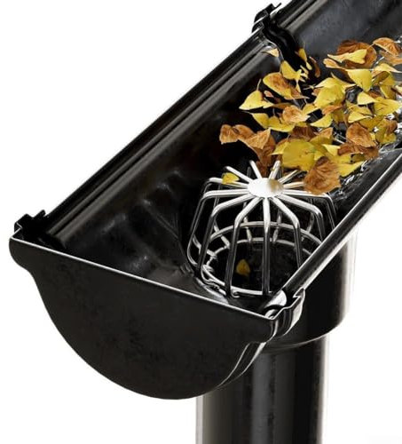 Edelstahl-Dachrinnenschutz, quadratisch, Dachablauf, Entwässerung, Graben Anti-Blockier-Netzabdeckung, Blattfilter, Fallrohr, Dachrinne, Schmutz, Moosschutz (50 mm)