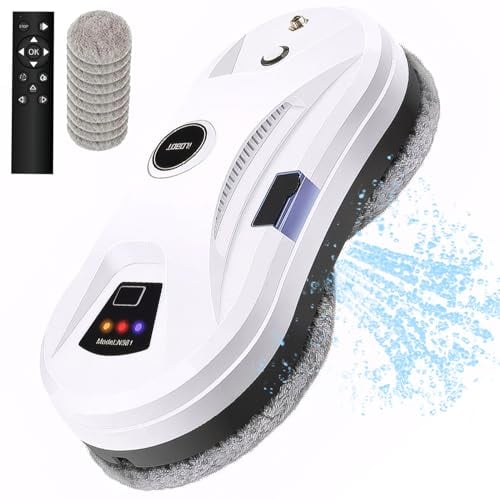 Memows Window Cleaner With Water Spray, Automatic Intelligent Glass Cleaning Robot, 5600Pa Suction, Remote Control, Smart Washer
