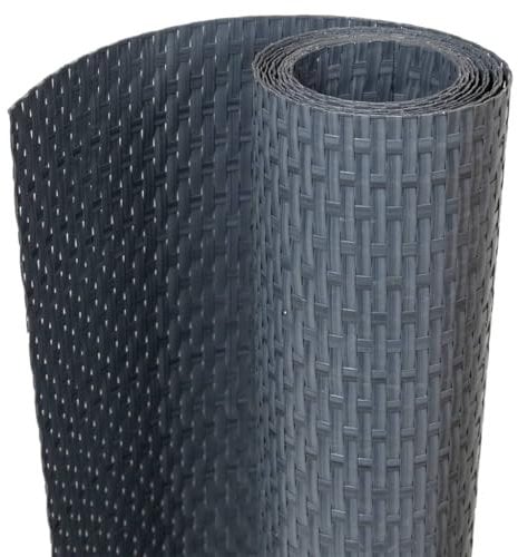 vidaXL Paravento da Balcone Antracite 300x90 cm in Polyrattan