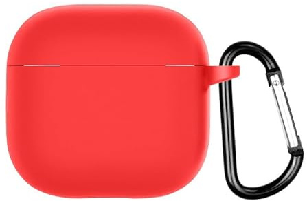GMUJIAO Custodia per AirPods 4,Silicone Liquido Custodia,AirPods 4 Custodia Protettiva,Custodia Protettiva in Silicone[Antiurto]-Rosso