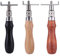 Meiliyizu Leather Working Groover Edger Tool Wood Handle Trencher/Single Functions