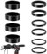 CONJURAIDE 10 Stück Ahead Spacer 1 1/8 Zoll, 2 3 5 10mm Aluminium Platte Spacer Fahrrad Ahead Kappe Fahrradlenker Erhöhung Lenkererhöhung Distanzscheiben Vorbau Steuersatz Abstandshalter Fahrrad