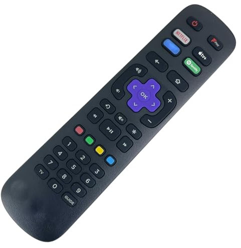 Genuine Replacement TV Remote Control Compatible with Sharp RC39J0068-2T-C40GD2725K Smart HD Ready HDR LED Roku