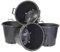 YouGarden 4 x Heavy Duty 50 Litre Plant Pots, 50cm Diameter - Plastic Planters for Outdoor Plants, Large Containers for Gardens, Perfect for Flowers, Vegetables & General Use