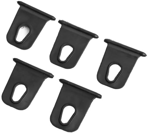 FUANA Vorzelt-Aufhänger-Hakenleiste 5er-Set für Wohnmobil, Wohnmobil, Wohnwagen, Nylon-Sonnenschutzhaken für Kleidung, Handtücher und Werkzeuge, Weiß