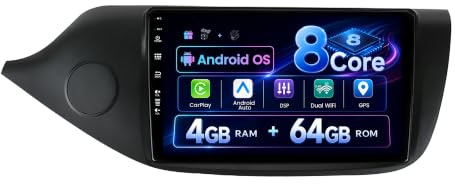 MSD Autoradio für Kia CEE'd CEED JD (2012-2018) | 4G+64G,Octa-Core - Android 14 GPS Navi Radio | CarPlay Android Auto Lenkradsteuerung Dual-Band WiFi DSP DAB | Rückfahrkamera | 2 Din 9 Zoll