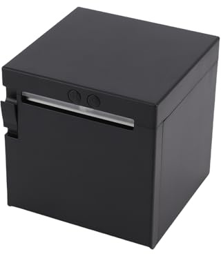 Bisofice Bondrucker 80mm Thermobondrucker Belegdrucker POS Drucker unterstützt ESC/POS, automatisches Schneiden(260mm/s, USB+WiFi+Ethernet)