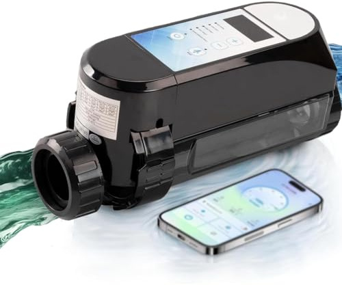 Générateur de chlore salin pour piscine hors sol avec Wi-Fi intégré et affichage de la salinité