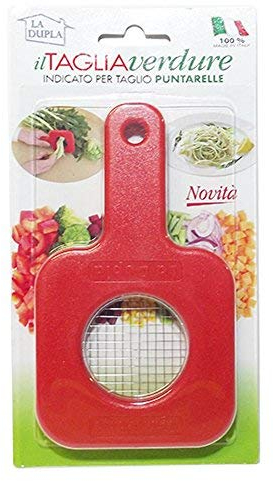 ItalyStore La Dupla - Cortador para verduras en dados pequeños, 4 x 4 mm
