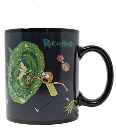 Cartoon Network SCMG24959 Rick and Morty (Portals) Heat Changing Mug, multicolor
