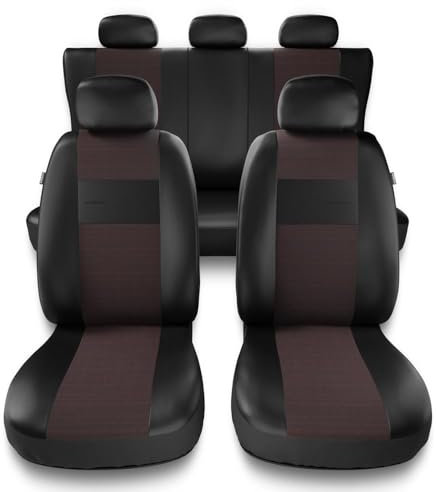 Mossa Coprisedili compatibili con Fiat Punto GRANDE, EVO, 2012 (2005-2018) - fodere sedili auto - set coprisedili auto universali - EXL-5