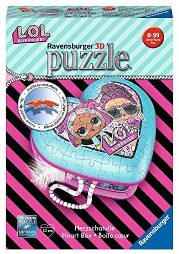 Ravensburger LOL Surprise! - 54 piece Heart Shaped 3D Jigsaw Puzzle for Kids age 8 years and up