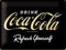 Nostalgic-Art Retro Blechschild Coca-Cola-Logo Black-Idea Regalo per Gli Appassionati di Coke, Metallo, Design Vintage per la Decorazione, 30 x 40 cm