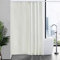 Furlinic Duschvorhang Überlänge aus Stoff, Badvorhang Anti-schimmel und Waschbar, Textile Vorhänge in Badezimmer für Badewanne und Dusche,Beige Duschvorhänge 180x210 mit 12 Duschvorhangringe.