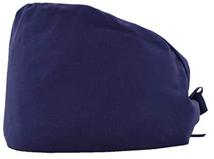 Nanxson Scrub Cap Unisex Arzt Krankenschwester Chirurgie Kappe Kopfbedeckung einfarbig verstellbare Cap CF9052 (1, Marineblau)