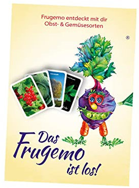 Kartenspiel -Das Frugemo ist los!- regionales Obst und Gemüse spielerisch Kennenlernen, für Kinder ab 3 bis 99. Das Lernspiel ist für Familie, Kita, Schule und zum Deutsch lernen geeignet.