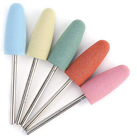 Fresa para pulir uñas, Brocas para uñas, Amoladoras de Uñas, Pulido perfecto Fácil de pulir Broca de goma de silicona Muy práctica Sin contaminación por polvo para el salón de belleza en casa (171)