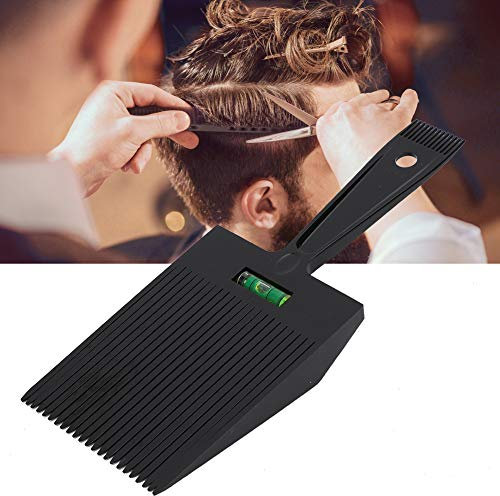 Zerone Flat Top Guide, Peigne à Cheveux Plat, Coupe de Cheveux Clipper, Outil de Coiffure (Noir)