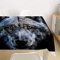 Oduo Tischdecke Wasserdicht Polyester Rechteckig, Tischdecke mit 3D Tierdruck Pflegeleicht Fleckschutz Ölfest Abwaschbar Outdoor Garten Deko Farbe & Größe Wählbar (Grauer Wolf,140x200cm)