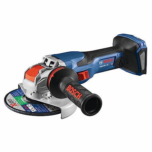 BOSCH GWX18V-13CN PROFACTOR™ 18V X-LOCK Connected-Ready 5 – 6 pulgadas Amoladora angular con interruptor deslizante (herramienta desnuda)
