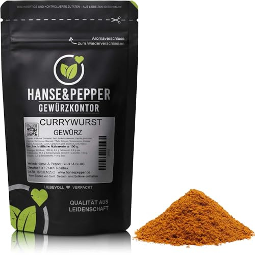 250g Currywurst Gewürz natürlich vom Hanse&Pepper Gewürzkontor
